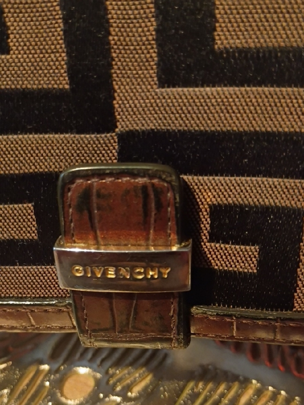 Givenchy Geometric Monogram Printed Canvas Wallet - Picture 3 of 11